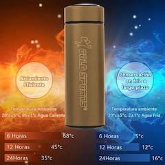 Garrafa Térmica Gold Sports SmartII com Termômetro Digital Infusor de Chá - Foto 4