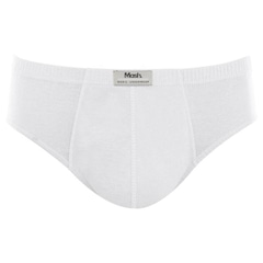 Cueca Slip Mash Algodão Lisa - Adulto - Foto 1