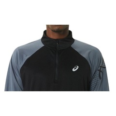 Camiseta de Manga Longa Asics Icon 1/2 Zip - Masculina - Foto 4