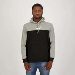 Blusa de Moletom Puma Masculina com Capuz Essentials Block Fl - Foto 1