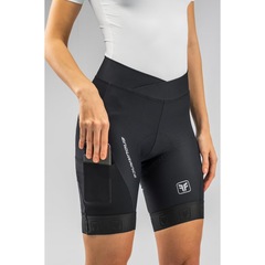 Bermuda de Ciclismo Free Force Endurance Gel - Feminina + Par de Meia - Foto 3