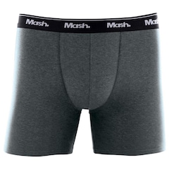 Cueca Boxer Longa Mash Masculina Cotton Algodão Elástico - Foto 1
