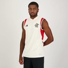 Camiseta Regata do Flamengo Treino Atleta 2023 adidas - Masculina - Foto 2