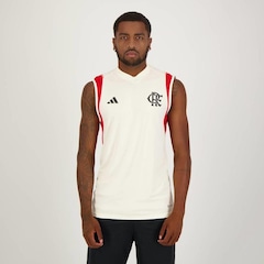 Camiseta Regata do Flamengo Treino Atleta 2023 adidas - Masculina - Foto 1