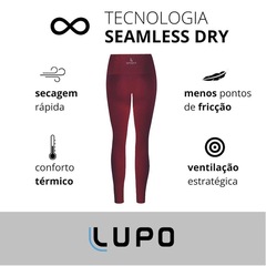 Calça Legging Lupo Sport Basic Carmin - Feminina - Foto 5