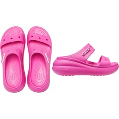 Chinelo Crocs Classic Crush Platform Sandal Juice - Feminino - Foto 6