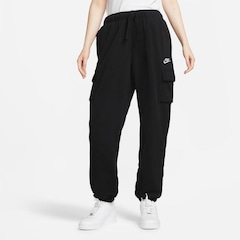 Calça Fleece Nike Sportswear Club Mid-Rise Oversized Cargo - Feminina - Foto 1