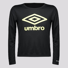 Camiseta Umbro Manga Longa Basic UV - Infantil - Foto 1
