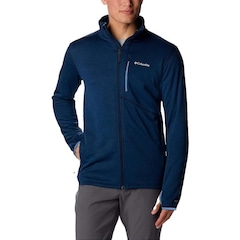 Jaqueta Columbia Park View? Full Zip Fleece Azul - Masculina - Foto 1