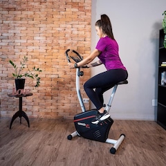 Bicicleta Ergométrica Speedo B103 Magnética 8 Níveis de Resistência Painel LCD completo - Foto 4