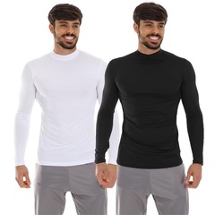 Kit de Camisas Térmica Segunda Pele Frimodas Manga Longa com Proteção UV - 2 Unidades - Unissex - Foto 3