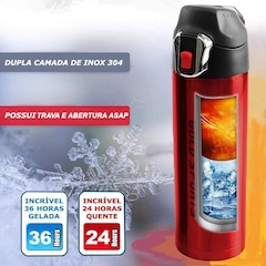 Garrafa EcoEsportiva II Gold Sports Dupla Camada - 500 ml - Foto 3