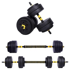Kit de Halteres Yangfit com Anilhas e Barra - 25kg - Foto 8