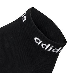 Kit de Meias Sapatilha adidas Logo Linear Ankle Com 3 Pares - Adulto - Foto 3