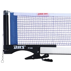 Rede de Tênis de Mesa DHS P106 com Suporte e Régua CTTA Approved Sistema Alicate - Foto 1