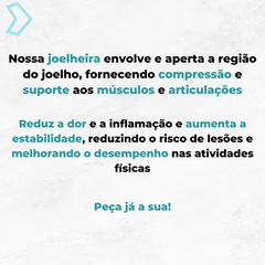 Joelheira Ortopédica Ajustável Articulada de Compressão e Proteção Patelar Tensor Joelho Fitness - Foto 5