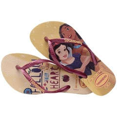 Chinelo Havaianas Slim Disney Princesas - Infantil - Foto 4