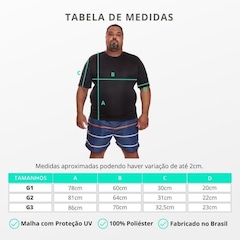 Kit de Camisas Térmica Dellas Fit Dry Fit Plus Size com Proteção Solar Uv - 2 Unidades - Masculina - Foto 2