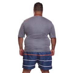 Kit de Camisas Térmica Dellas Fit Dry Fit Plus Size com Proteção Solar Uv - 2 Unidades - Masculina - Foto 5