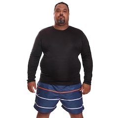 Kit de Camisas Térmica Dellas Fit Dry Fit Plus Size Manga Longa com Proteção Solar Uv - 3 Unidades - Masculina - Foto 4