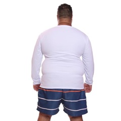 Kit de Camisas Térmica Dellas Fit Dry Fit Plus Size Manga Longa com Proteção Solar Uv - 2 Unidades - Masculina - Foto 5