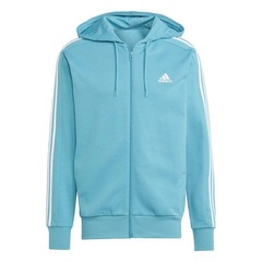 Jaqueta de Moletinho com Capuz adidas Essentials 3-Stripes - Masculina - Foto 1