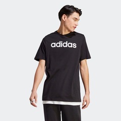 Camiseta adidas Essentials Linear Embroidered Logo - Masculina - Foto 4