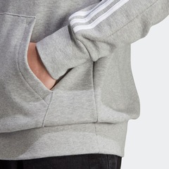 Blusão de Moletom com Capuz adidas 3 Listras - Masculino - Foto 8