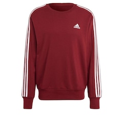 Blusão de Moletom sem Capuz adidas Essentials 3-Stripes - Masculina - Foto 2