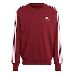 Blusão de Moletom sem Capuz adidas Essentials 3-Stripes - Masculina - Foto 1