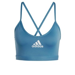 Top Fitness com Bojo adidas Suporte Leve AeroReact - Feminino - Foto 2
