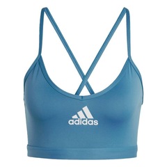 Top Fitness com Bojo adidas Suporte Leve AeroReact - Feminino - Foto 1