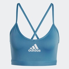 Top Fitness com Bojo adidas Suporte Leve AeroReact - Feminino - Foto 5