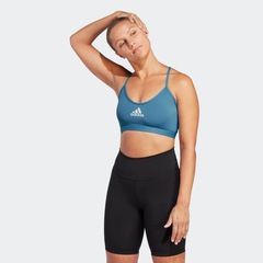 Top Fitness com Bojo adidas Suporte Leve AeroReact - Feminino - Foto 6