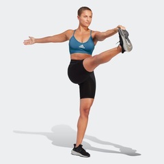 Top Fitness com Bojo adidas Suporte Leve AeroReact - Feminino - Foto 9