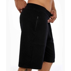 Bermuda Alto Giro Sport Fleece Bolso com Ziper - Masculina - Foto 3