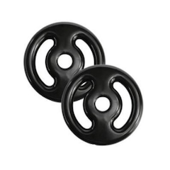 Par de Anilha Nova Era Emborrachada Vazada - 5Kg - Foto 1