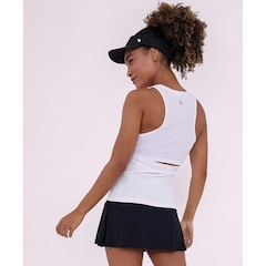 Camiseta Regata Alto Giro Skin Fit Costas Nylon Dry Abert. - Feminina - Foto 6