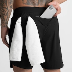 Shorts Hupana Fitness Bolso Trazeiro Porta Celular - Masculino - Foto 4