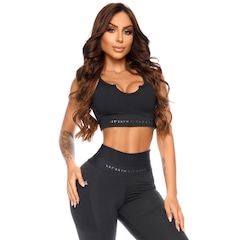 Top Fitness com Bojo Lets Gym Dimension - Feminino - Foto 3