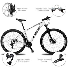 Bicicleta Aro 29 KSW XLT MTB - Freio Hidráulico - Câmbio Shimano Altus - 27 Marchas - Foto 3