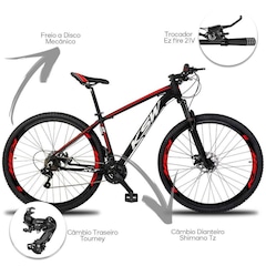 Bicicleta Aro 29 KSW XLT - Freio a Disco - Câmbios Shimano - 21 Marchas - Foto 2