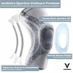 Joelheira Veiddorn Ultra Tricô Pad - Adulto - Foto 9