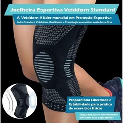 Joelheira de Compressão Veiddorn Estabilidade Haste - Adulto - Foto 5