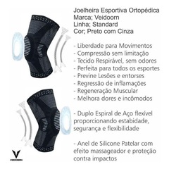 Joelheira de Compressão Veiddorn Estabilidade Haste - Adulto - Foto 6