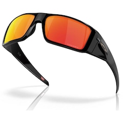 Óculos de Sol Oakley Unissex Heliostat Polished Black Prizm Ruby - Foto 3