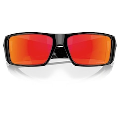 Óculos de Sol Oakley Unissex Heliostat Polished Black Prizm Ruby - Foto 7