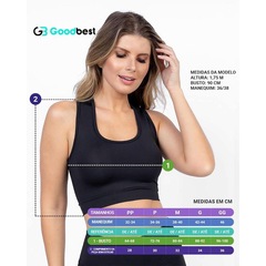 Top Fitness Goodbest Academia Nadador Suplex Fitness - Feminino - Foto 3