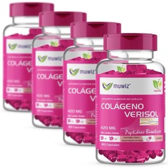 Kit Colageno Verisol Muwiz 420mg 120 cápsulas - 4 unidades - Foto 3