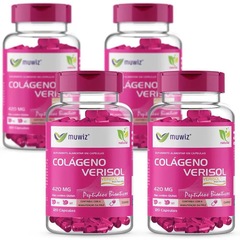 Kit Colageno Verisol Muwiz 420mg 120 cápsulas - 4 unidades - Foto 1